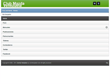 Tablet Screenshot of clubmazdavenezuela.com